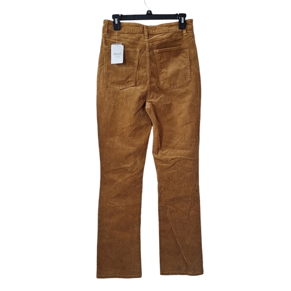 NWT Forever 21 Large Criss Cross Button-Fly Straight Leg‎ Corduroy Pants Pockets - Picture 2 of 13
